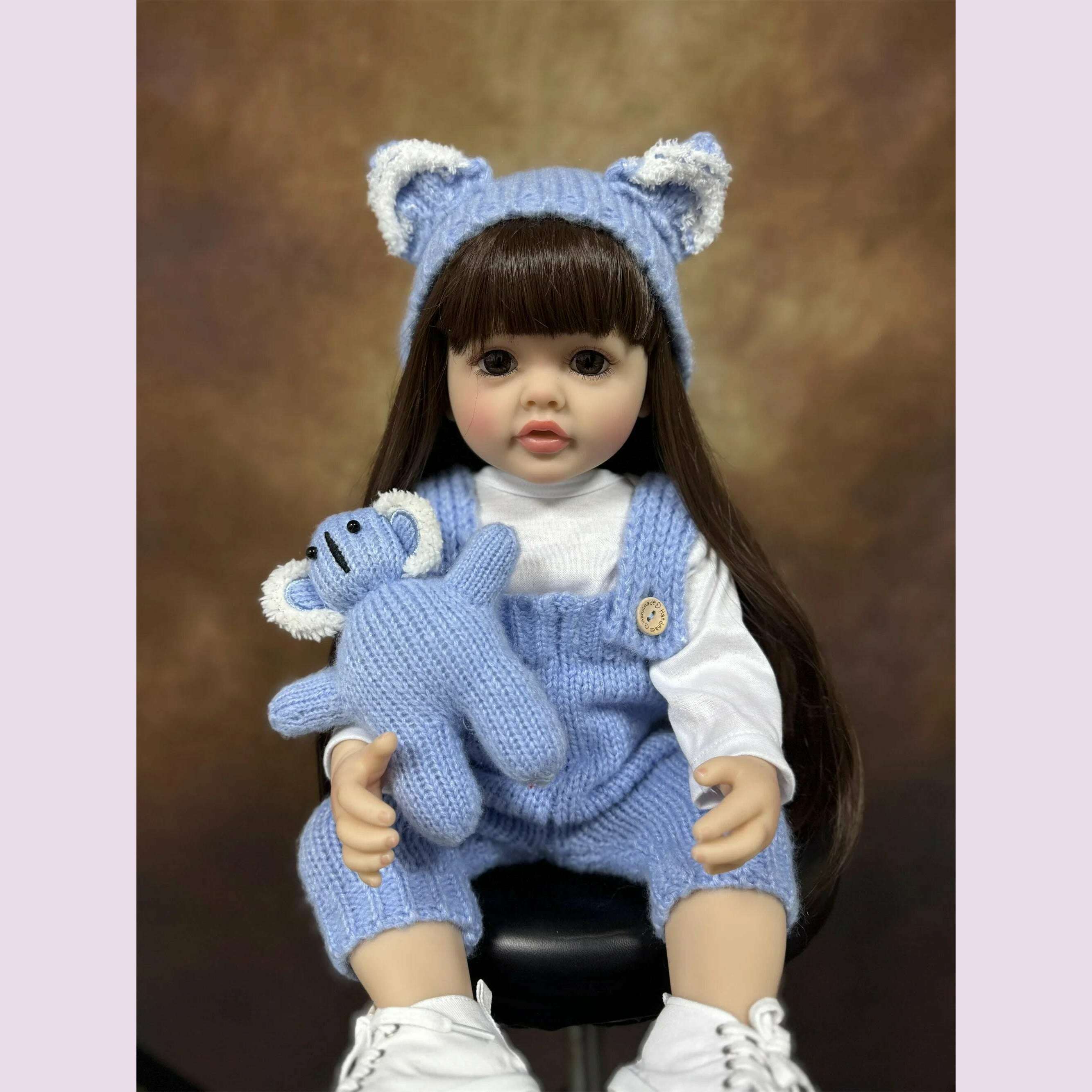 Lifelike Reborn Dolls Realistic Full Silicone Baby Bebe Vinyl 50CM Newborn Girl Doll Princess Toddler Toy Gift - KIMLUD