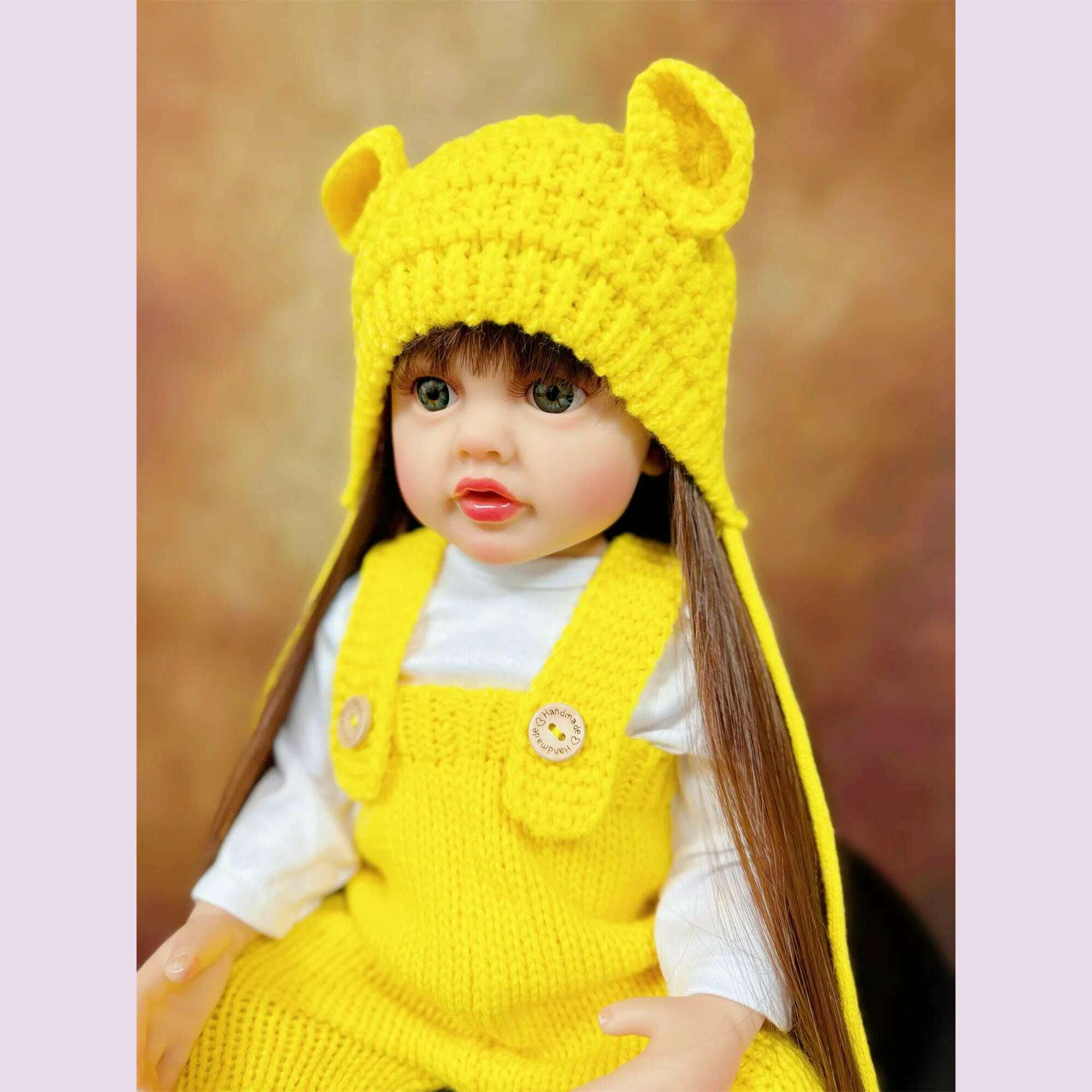 Lifelike Reborn Dolls Realistic Full Silicone Baby Bebe Vinyl 50CM Newborn Girl Doll Princess Toddler Toy Gift - KIMLUD