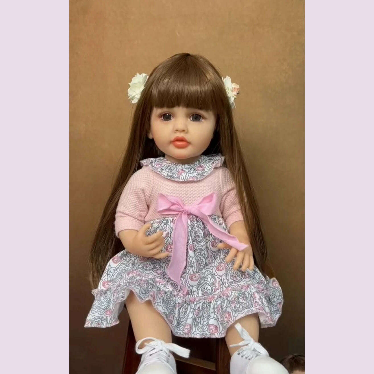 Lifelike Reborn Dolls Realistic Full Silicone Baby Bebe Vinyl 50CM Newborn Girl Doll Princess Toddler Toy Gift - KIMLUD