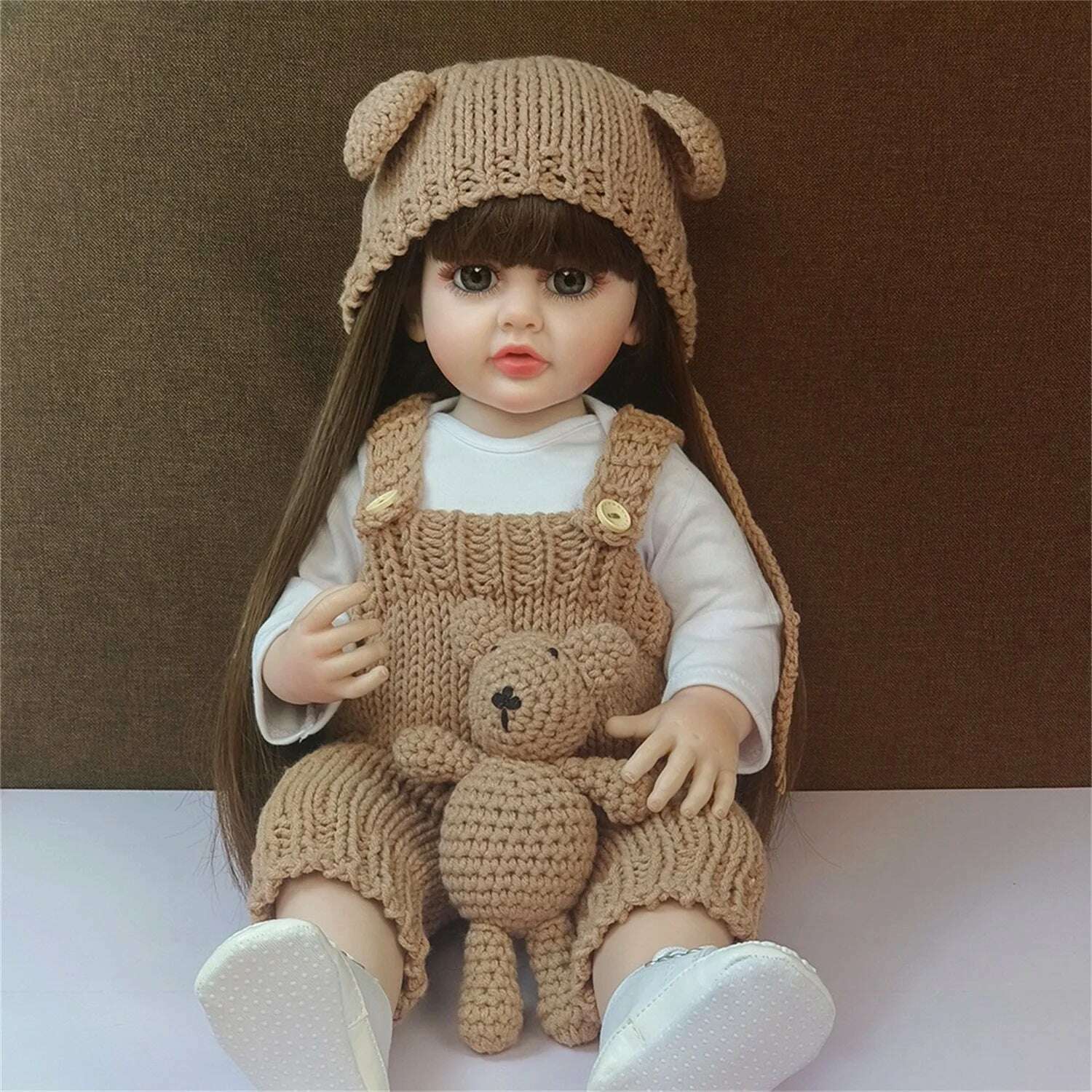 Lifelike Reborn Dolls Realistic Full Silicone Baby Bebe Vinyl 50CM Newborn Girl Doll Princess Toddler Toy Gift - KIMLUD