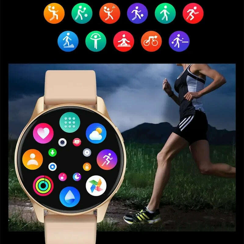 LIGE Men Smart Watch Women Heart Rate Blood Pressure Monitoring Bluetooth Call Smart Watches Men IP67 Waterproof Men Smartwatch - KIMLUD