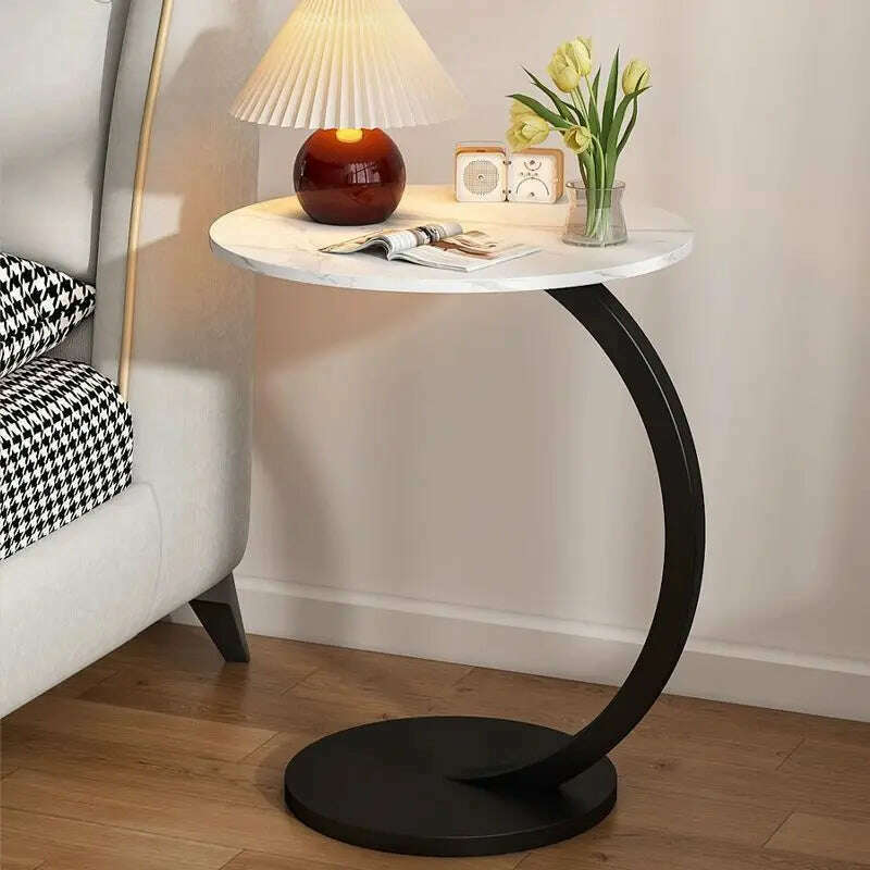 Light luxury small coffee table, simple and modern side table, bedside small table, small unit type side table,End Tables - KIMLUD