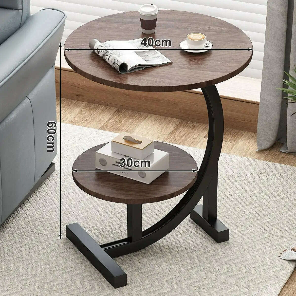 Light luxury small coffee table, simple and modern side table, bedside small table, small unit type side table,End Tables - KIMLUD