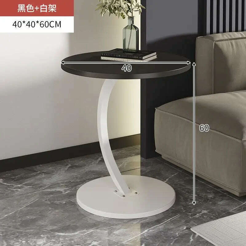 Light luxury small coffee table, simple and modern side table, bedside small table, small unit type side table,End Tables - KIMLUD