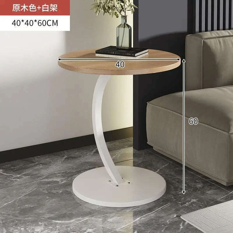 Light luxury small coffee table, simple and modern side table, bedside small table, small unit type side table,End Tables - KIMLUD