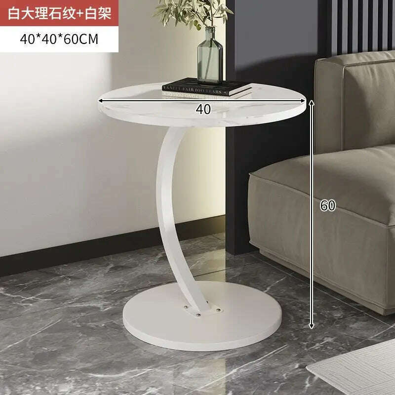 Light luxury small coffee table, simple and modern side table, bedside small table, small unit type side table,End Tables - KIMLUD
