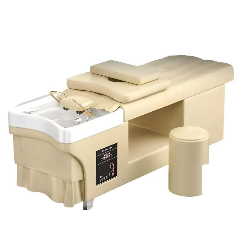 Lighting Stylist Shampo Chair Head Spa Comfort Comfort Sink Hair Wash Bed Luxury Japanese Lavacabezas Salon Furniture MQ50XF - KIMLUD