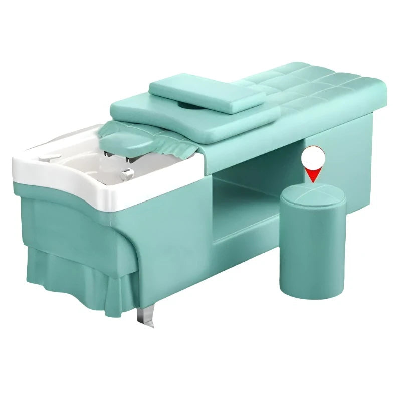 Lighting Stylist Shampo Chair Head Spa Comfort Comfort Sink Hair Wash Bed Luxury Japanese Lavacabezas Salon Furniture MQ50XF - KIMLUD