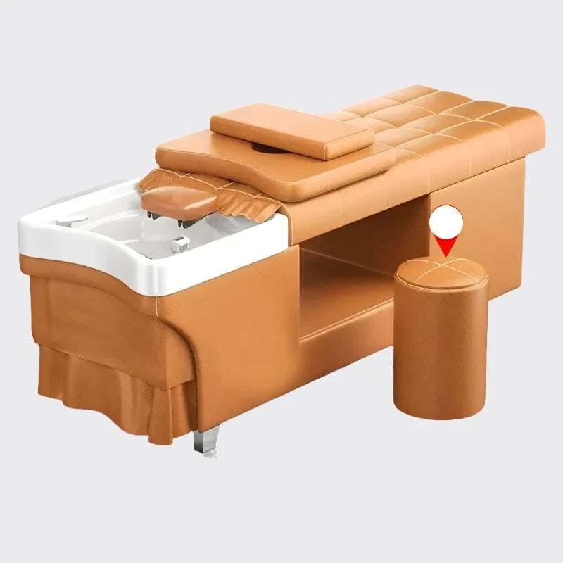 Lighting Stylist Shampo Chair Head Spa Comfort Comfort Sink Hair Wash Bed Luxury Japanese Lavacabezas Salon Furniture MQ50XF - KIMLUD