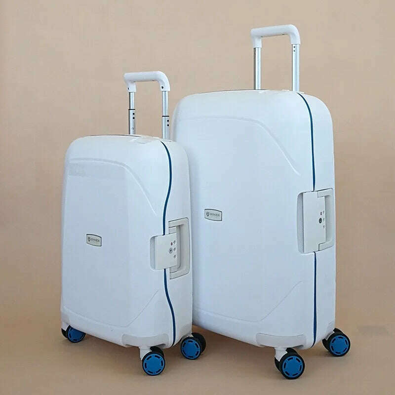 KIMLUD, Lightweight Luggage PP Password Trolley Case Unisex Suitcase 20/24/28 inch Cabin Carry on Travel Bag Rolling Luggage Suitcases, KIMLUD Womens Clothes