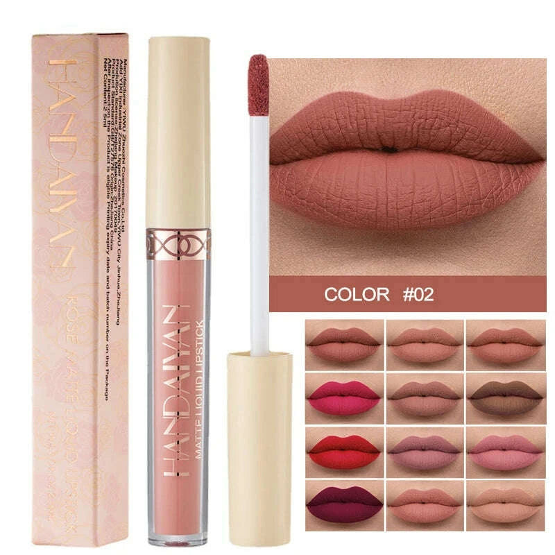Lip Gloss - Long-Lasting Matte Finish - Dark Purple | KIMLUD