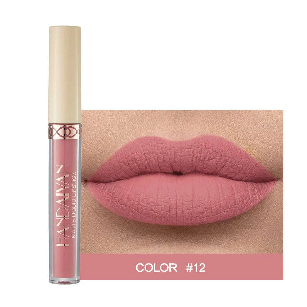 Lip Gloss - Long-Lasting Matte Finish - Dark Purple | KIMLUD