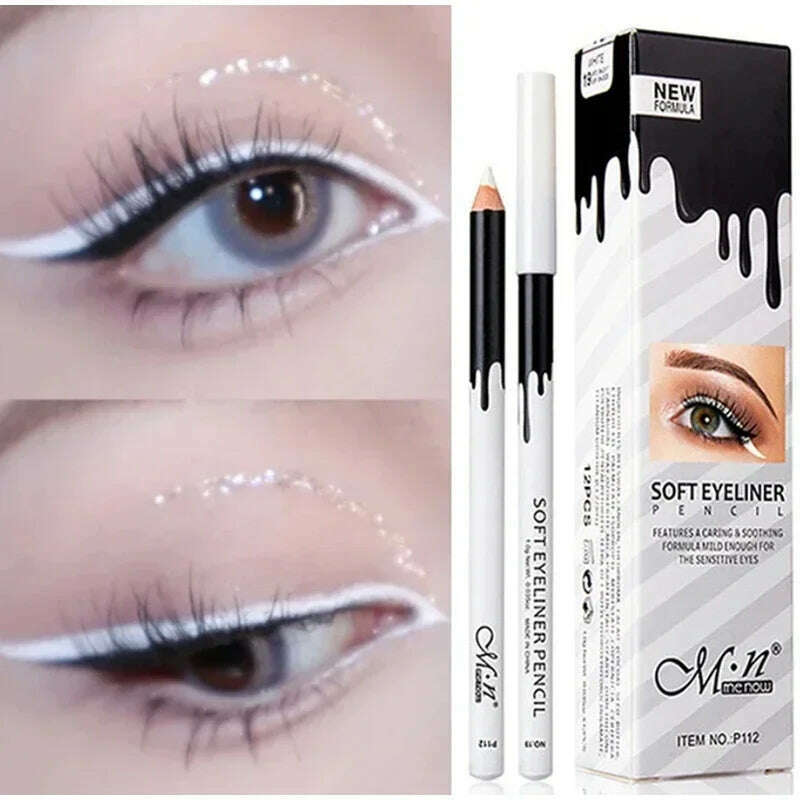 KIMLUD, Lip Liner Matte Waterproof Sexy Plumping Brown Lip Pencil Long Lasting Moisturizing Women Natural Lip Makeup Original 12 Colors, white brightening, KIMLUD APPAREL - Womens Clothes