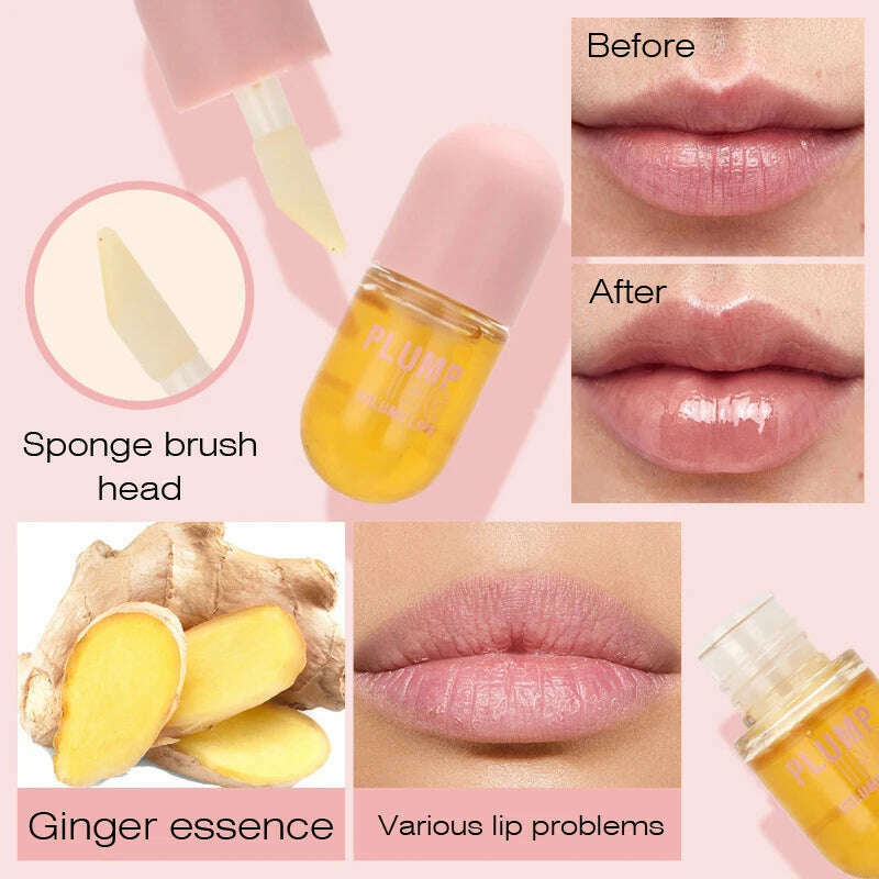 KIMLUD, Lip Plumper Oil Instant Volumising Enhancer Long Lasting Lip Serum Collagen Lips Volume Increases Lipgloss Sexy Cosmetic 2024, KIMLUD Womens Clothes