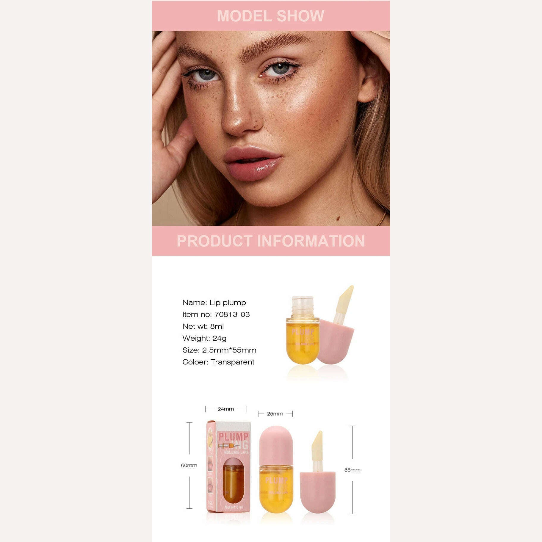 KIMLUD, Lip Plumper Oil Instant Volumising Enhancer Long Lasting Lip Serum Collagen Lips Volume Increases Lipgloss Sexy Cosmetic 2024, KIMLUD Womens Clothes