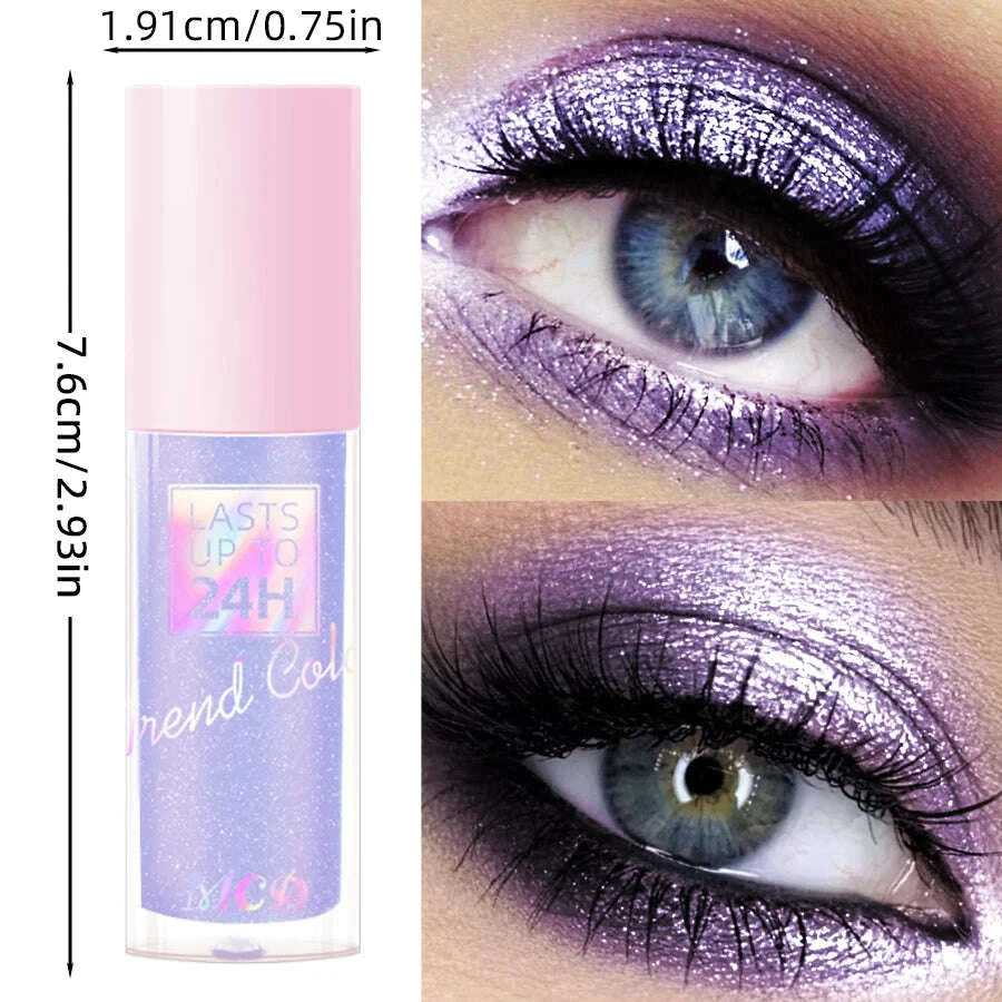 Liquid Eyeshadow - Glitter Metallic Waterproof - Liquid - Blue | KIMLUD