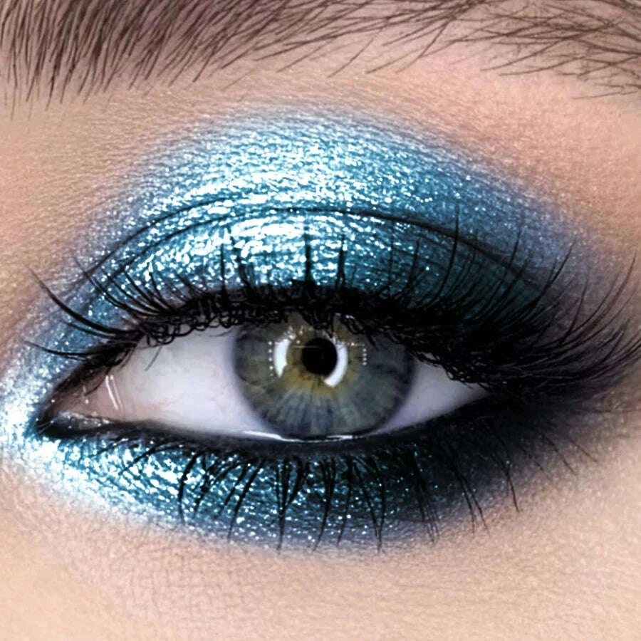 Liquid Eyeshadow - Glitter Metallic Waterproof - Liquid - Blue | KIMLUD
