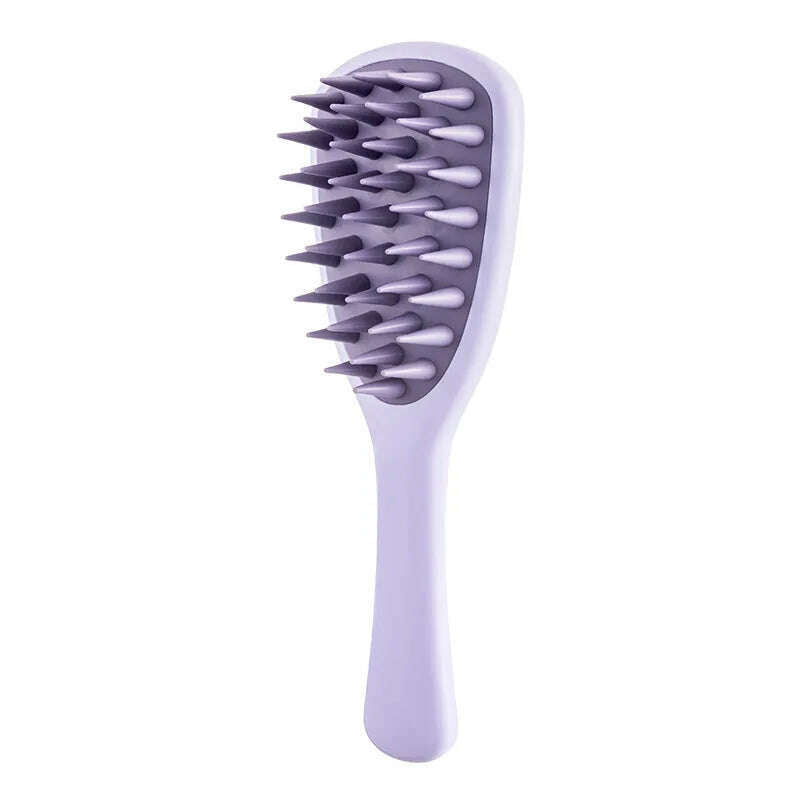 Long Handle Shampoo Brush Silicone Scalp Massage Comb Hair Washing Brush Head Massager Bath Brush Body Scrubber Hair Accessories - KIMLUD