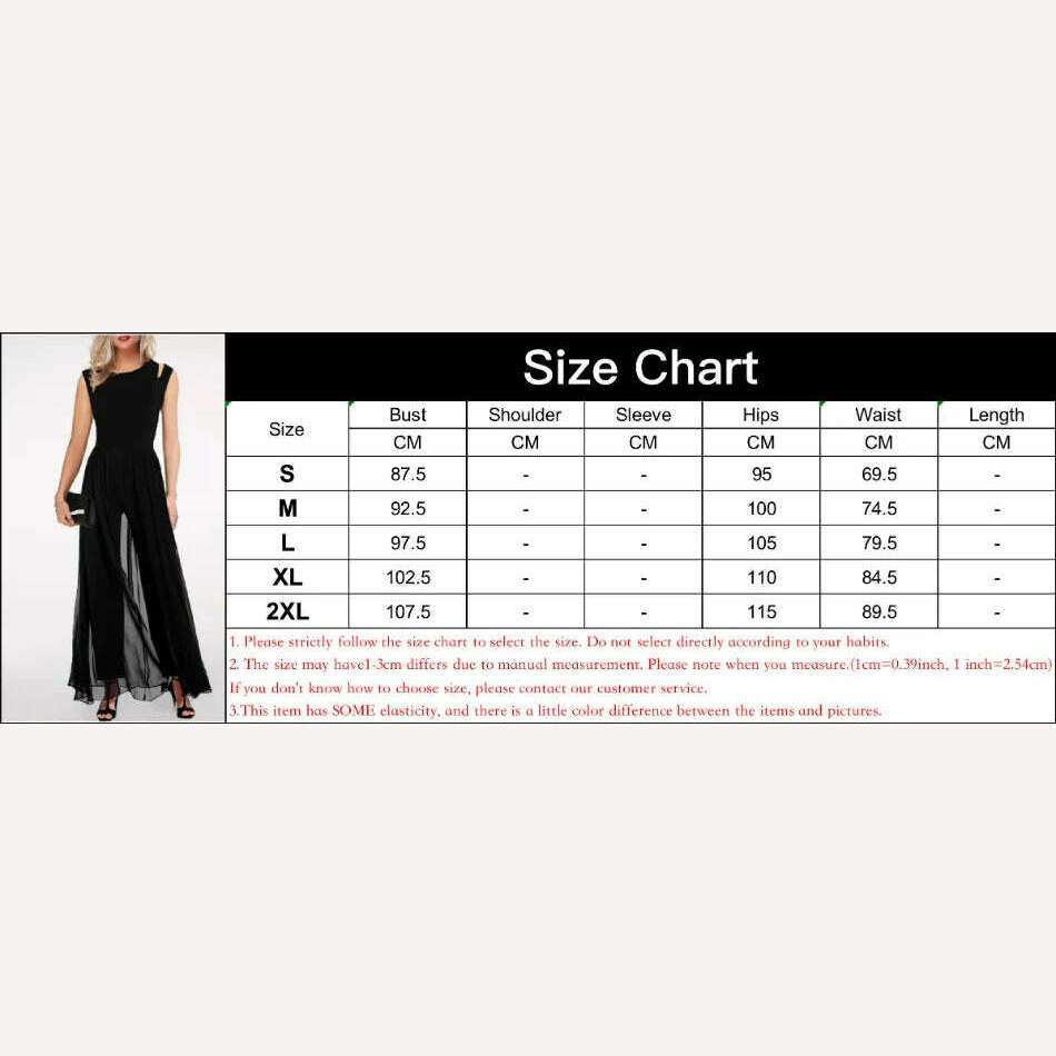 KIMLUD, Long Jumpsuits Woman 2023 Chic Elegant Sleeveless Full Length Wide Leg Pants Chiffon Elegant Drape High Waist Female Jumpsuit, KIMLUD Womens Clothes