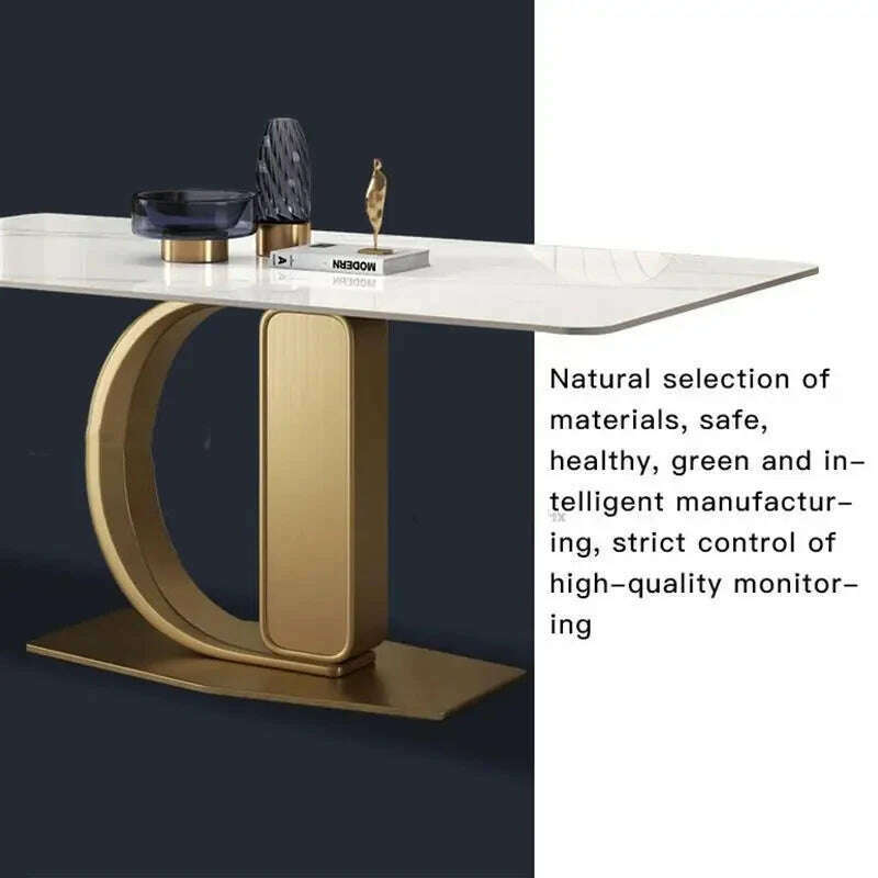 KIMLUD, Long Rectangular Dinning Table Designer Restaurant Dinning Table Conference Coffee Muebles De Cocina Garden Furniture Sets GM, KIMLUD Womens Clothes