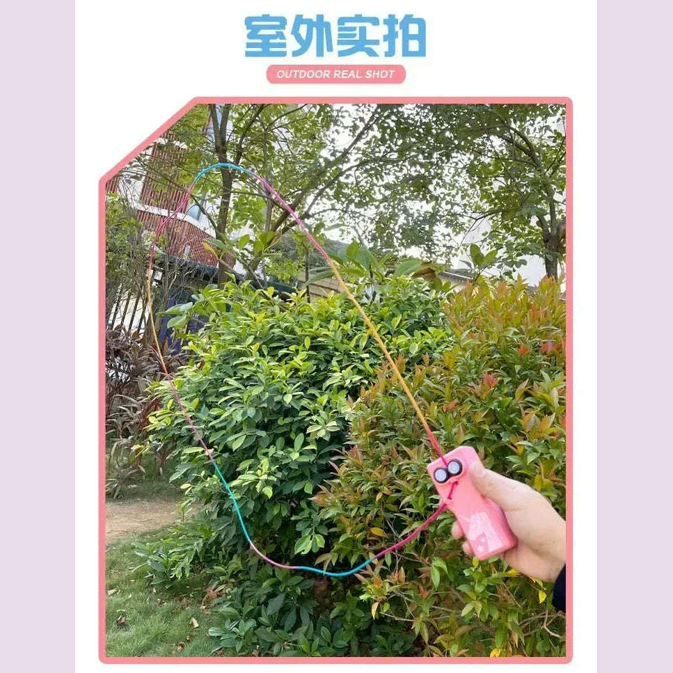 Looplasso Rope Launcher Propeller With Rope String Controller Handheld Loop Lasso Shooter Thruster Electric Toys Children Gifts - KIMLUD
