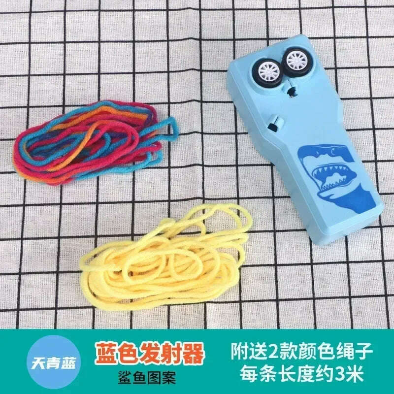 Looplasso Rope Launcher Propeller With Rope String Controller Handheld Loop Lasso Shooter Thruster Electric Toys Children Gifts - KIMLUD