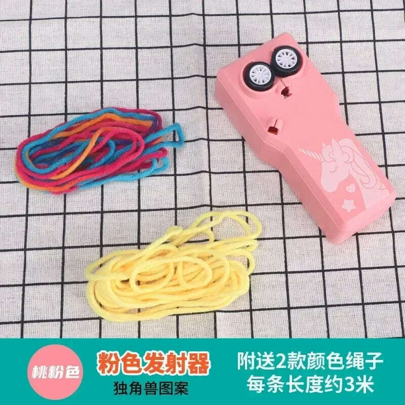 Looplasso Rope Launcher Propeller With Rope String Controller Handheld Loop Lasso Shooter Thruster Electric Toys Children Gifts - KIMLUD