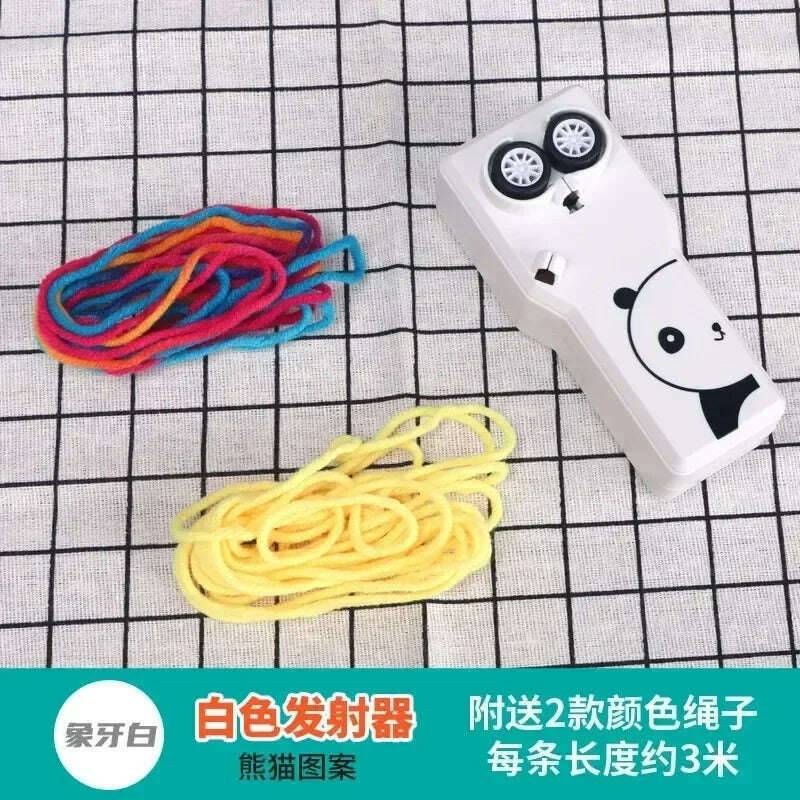 Looplasso Rope Launcher Propeller With Rope String Controller Handheld Loop Lasso Shooter Thruster Electric Toys Children Gifts - KIMLUD