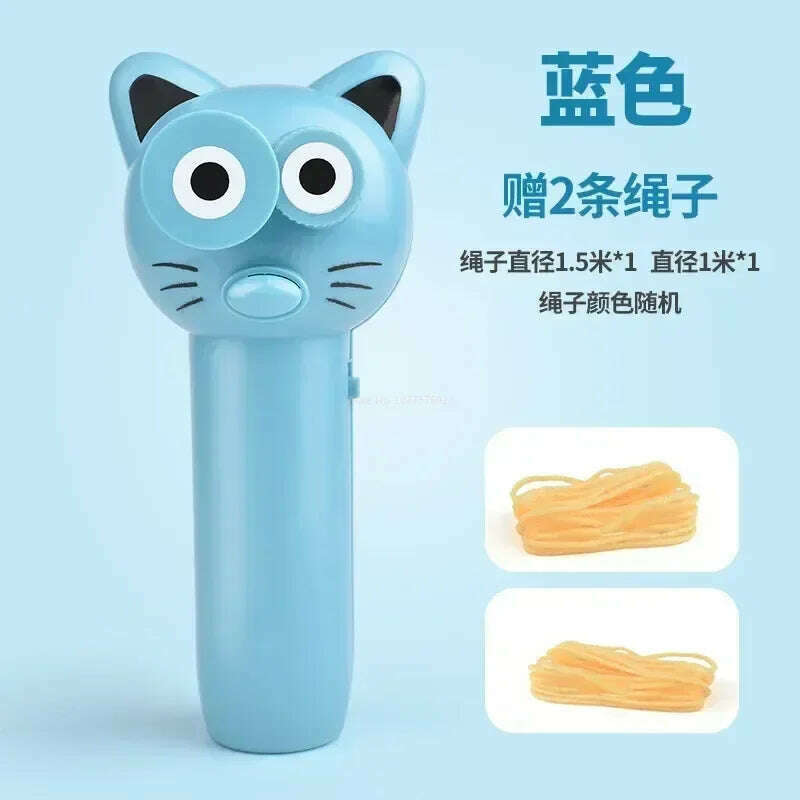 Looplasso Rope Launcher Propeller With Rope String Controller Handheld Loop Lasso Shooter Thruster Electric Toys Children Gifts - KIMLUD