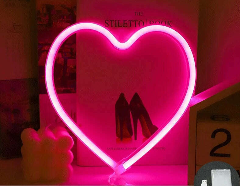 Love LED Neon Sign Light Glowing Valentine's Day Propose Festival Decoration Neon Lamp For Home Party Decor Adult Gift - KIMLUD