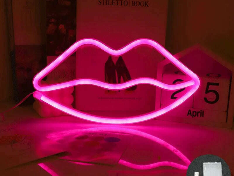 Love LED Neon Sign Light Glowing Valentine's Day Propose Festival Decoration Neon Lamp For Home Party Decor Adult Gift - KIMLUD