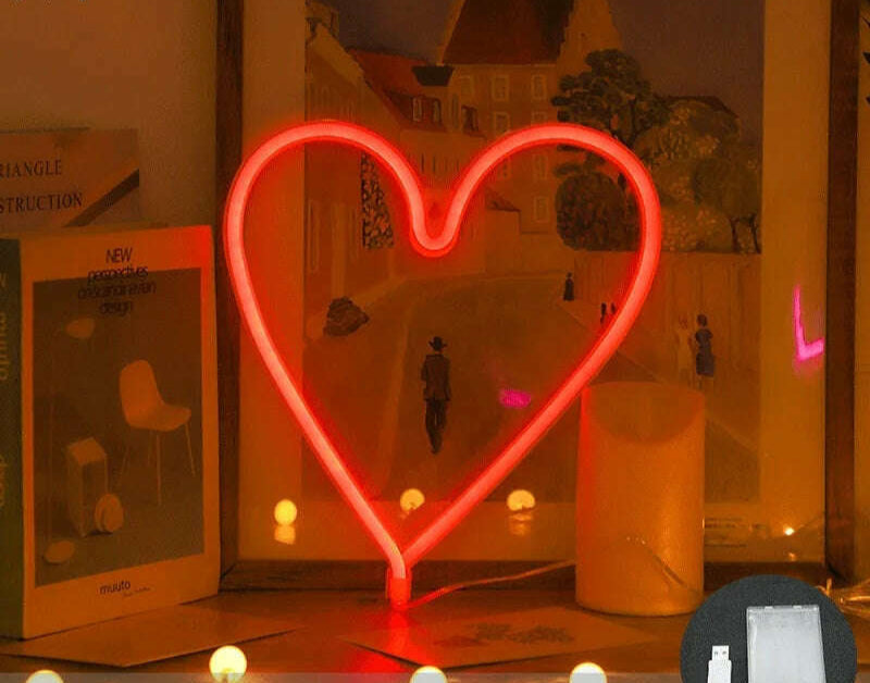 Love LED Neon Sign Light Glowing Valentine's Day Propose Festival Decoration Neon Lamp For Home Party Decor Adult Gift - KIMLUD