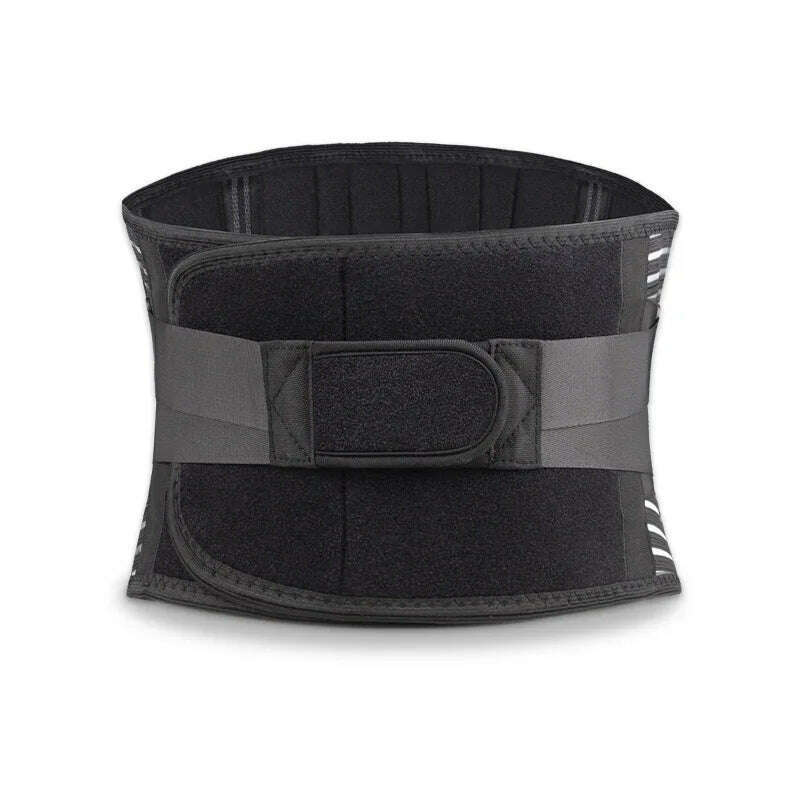 KIMLUD, Lower Back Brace Lumbar Support Pain Relief Sciatica Belt Breathable Cinta Para Coluna Lombar Adjustable Waist for Men & Women, black / L, KIMLUD APPAREL - Womens Clothes