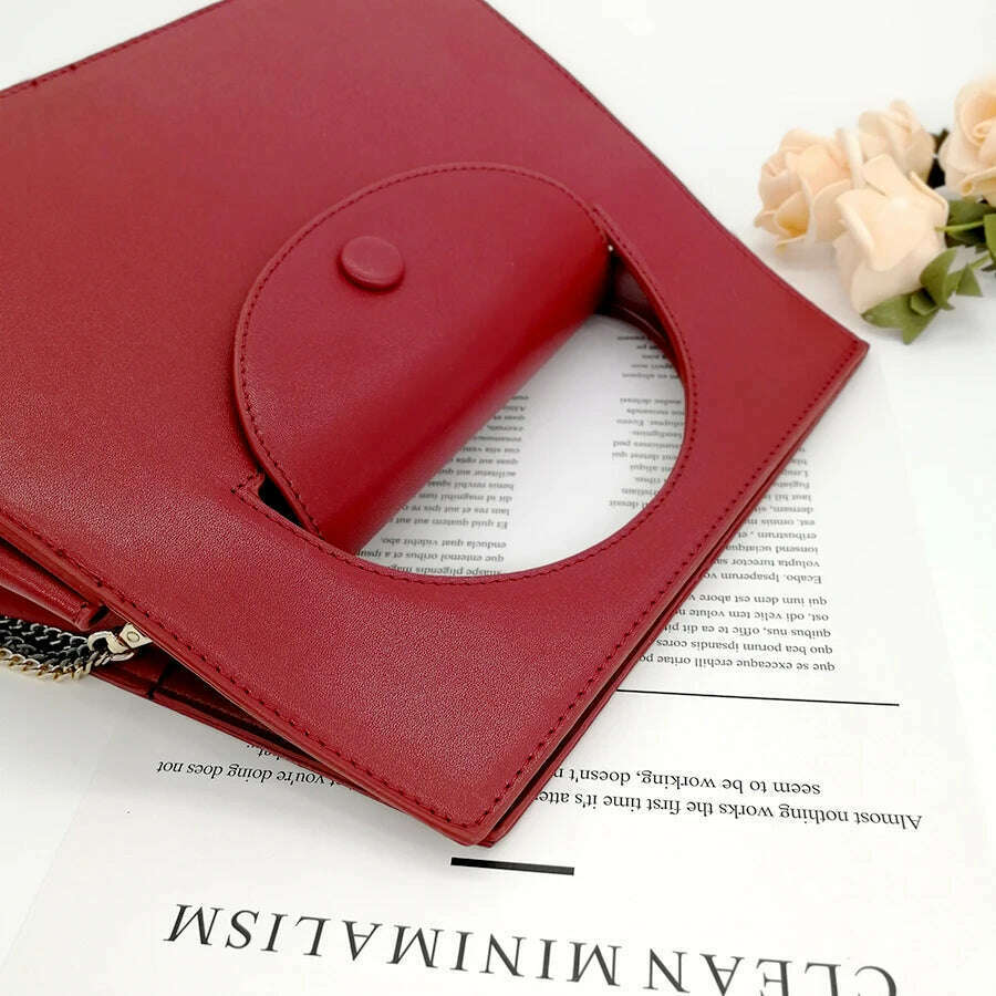 KIMLUD, Luxury Handbags Women Bags Designer New Nice Geometric Chain Tote Ladies Evening Clutch Bags Simple Shoulder Bag Borsa Donna, KIMLUD Womens Clothes