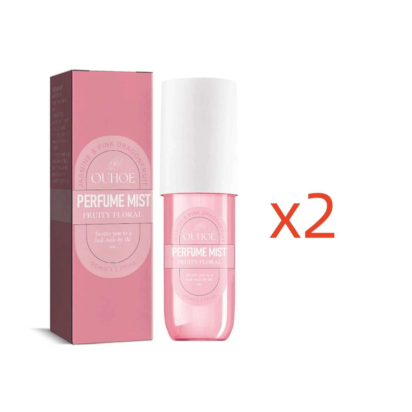 KIMLUD, Luxury High Quality Perfume for Women Dating Fresh Natural Long-lasting Fragrance Non-pungent Floral Body Perfume Mist, 90ml Boxedx2pcs / United States, KIMLUD APPAREL - Womens Clothes