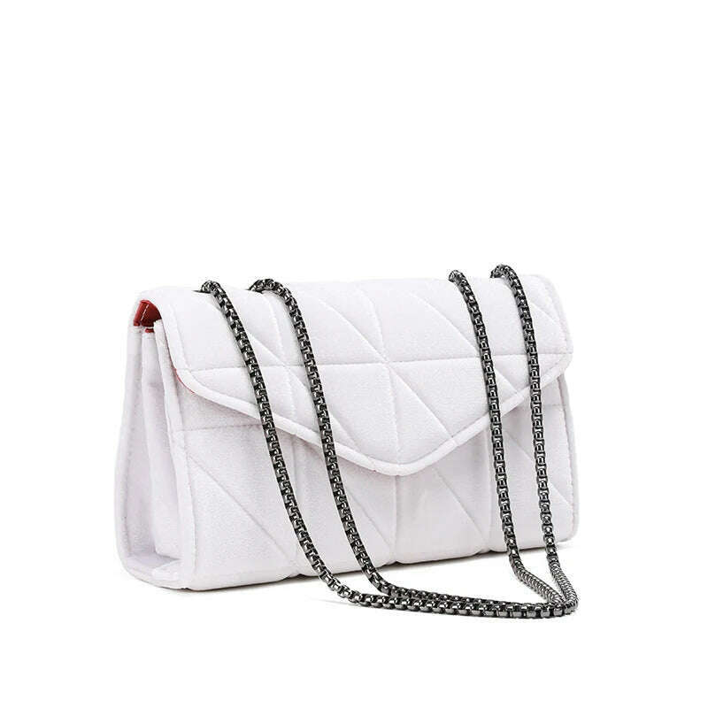 KIMLUD, Luxury Shoulder Bags for Women 2023 New Designer Handbag Fashion Snakeskin Leather Crossbody Bags Fashion Travel Messenger Bags, small white 2, KIMLUD APPAREL - Womens Clothes