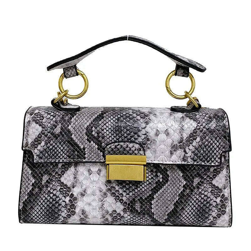 KIMLUD, Luxury Shoulder Bags for Women 2023 New Designer Handbag Fashion Snakeskin Leather Crossbody Bags Fashion Travel Messenger Bags, colour 5, KIMLUD APPAREL - Womens Clothes