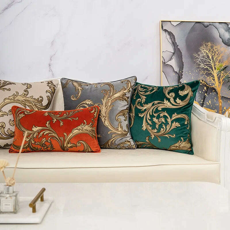 KIMLUD, Luxury Thick Velvet Cushion Cover Decorative Pillow Cover for Sofa Living Room Pillowcase High Quality Beige Grey Cushion Covers, KIMLUD Womens Clothes
