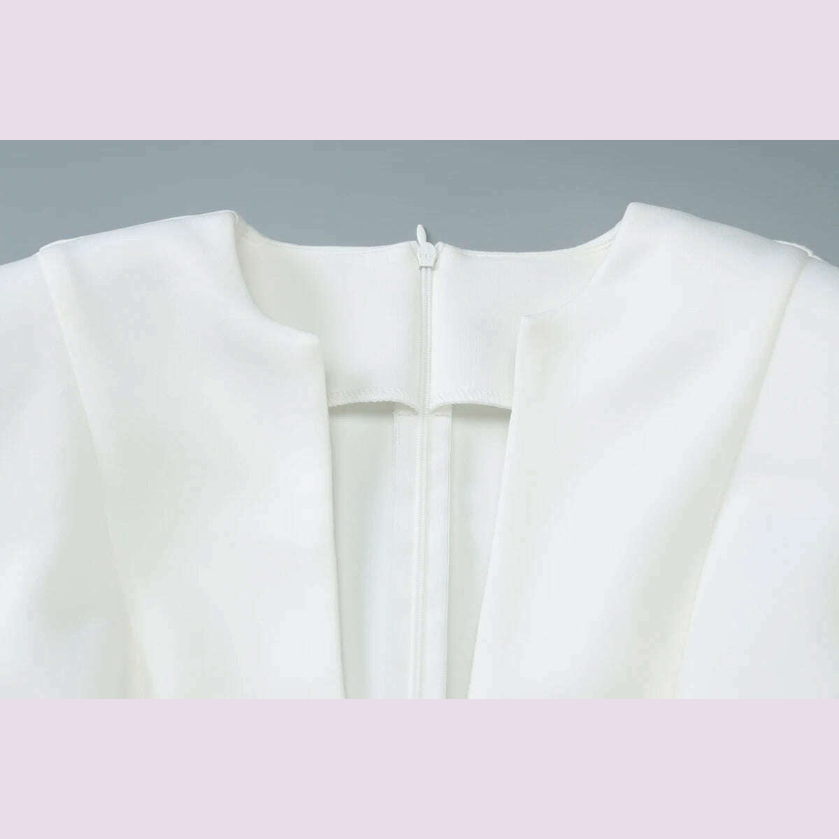 KIMLUD, Lygens V Neck Long Sleeve Zipper Back A Line Patchwork Mini Solid Women'S Dresses Wholesale Fashion Gown Fashion Winter Clothes, KIMLUD Womens Clothes