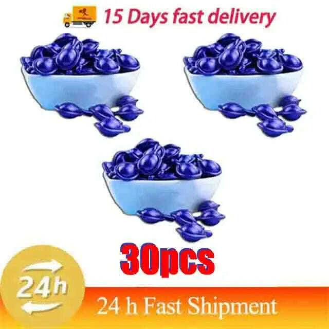 KIMLUD, Magic Hair Vitamin Capsule Keratin Oil Fast Restore Hair Soft Smooth Shiny Deep Moisturizer Frizzy Dry Scalp Hair Care Products, 30pcs, KIMLUD APPAREL - Womens Clothes