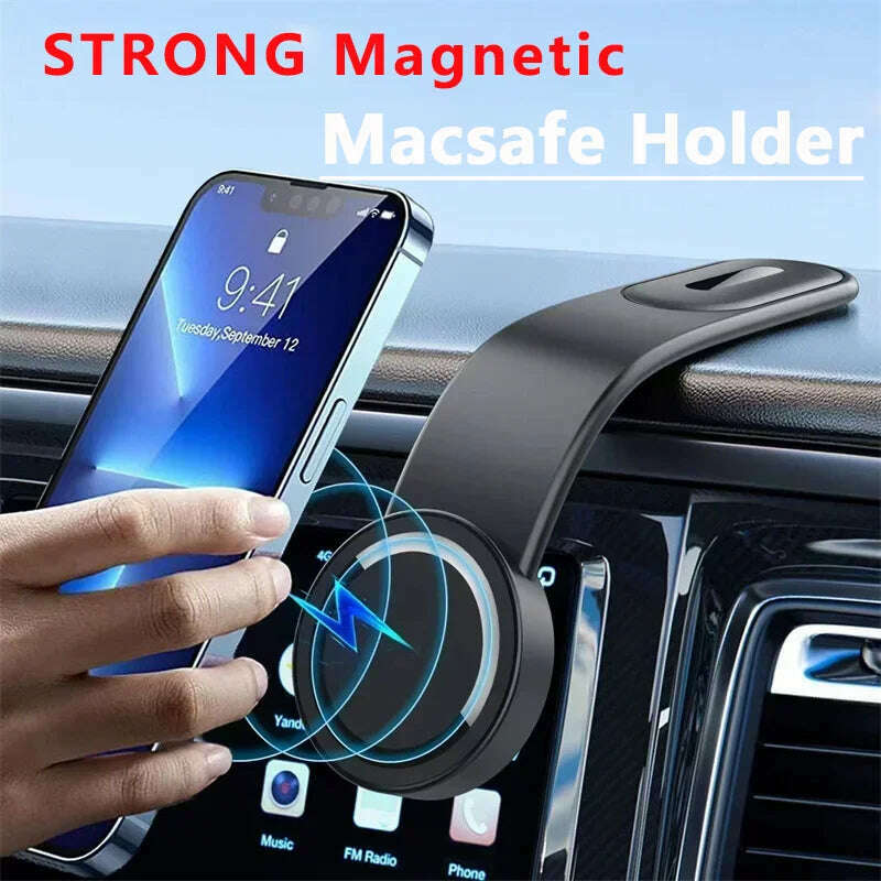 KIMLUD, Magnetic Car Phone Holder Mount Magnet Mobile Car Bracket Dashboard Stand Support In Car For Macsafe iPhone 15 14 13 12 Pro Max, KIMLUD Womens Clothes