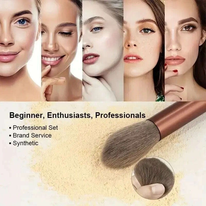 Makeup Brush Set Soft Fluffy Professiona Cosmetic Foundation Powder Eyeshadow Kabuki Blending Make Up Brush Beauty Tool Makeup - KIMLUD