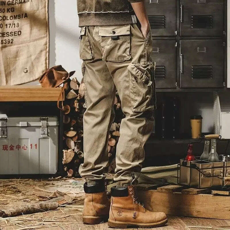 KIMLUD, Man Camo Navy Trousers Harem Y2k Tactical Military Cargo Pants for Men Techwear High Quality Outdoor Hip Hop Work Stacked Slacks, KIMLUD Womens Clothes