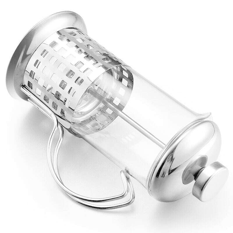 Manual Coffee Espresso Maker Pot French Coffee Tea Percolator Filter Stainless Steel Glass Teapot Cafetiere Press Plunger 350ml - KIMLUD