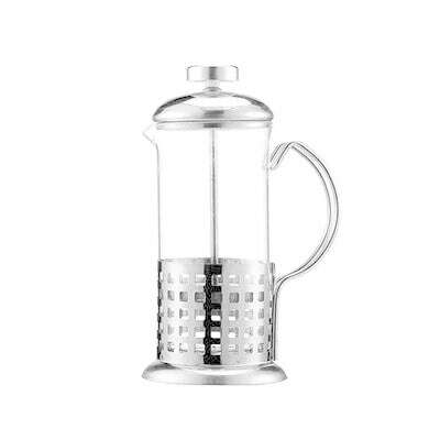 Manual Coffee Espresso Maker Pot French Coffee Tea Percolator Filter Stainless Steel Glass Teapot Cafetiere Press Plunger 350ml - KIMLUD