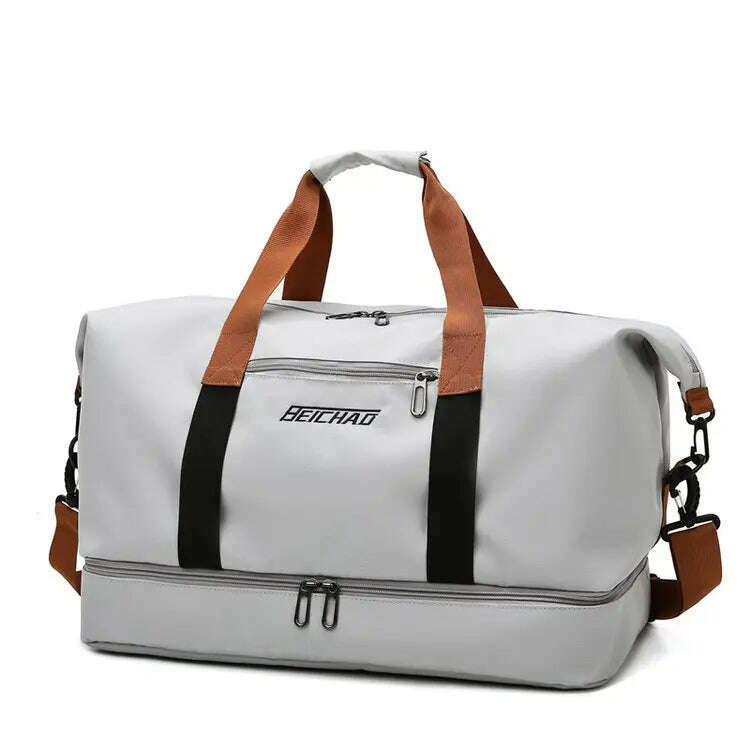 MARKROYAL Fashion Travel Bags For Women Large Capacity Men's Sports bag Waterproof Female Messenger Bag Dry And Wet Dropshipping - KIMLUD