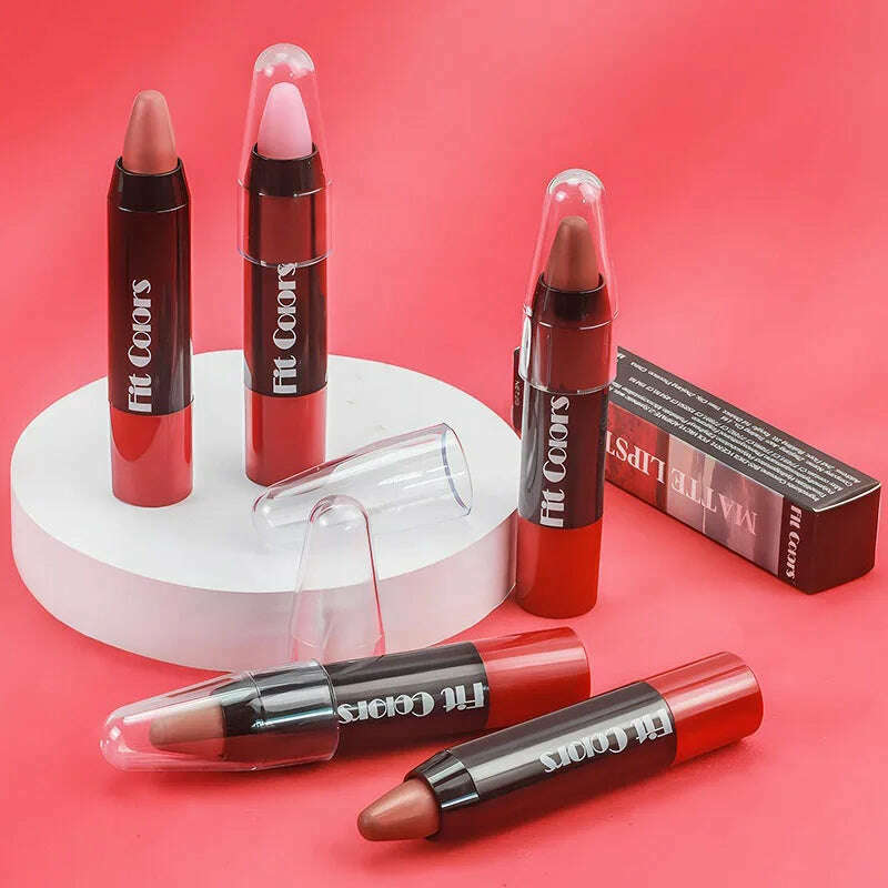 Matte Brown Lip Liner Pencil Lip Outline Contouring Lasting Waterproof Lipstick Crayon Pigments Moisturizing Lip Balm Cosmetics - KIMLUD
