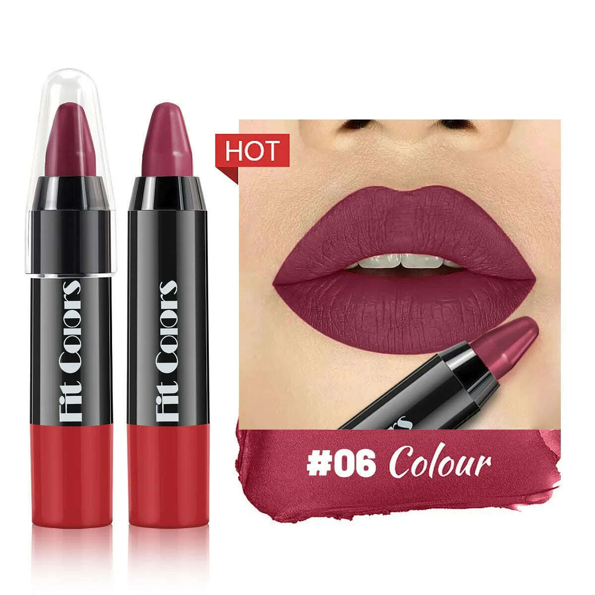 Matte Brown Lip Liner Pencil Lip Outline Contouring Lasting Waterproof Lipstick Crayon Pigments Moisturizing Lip Balm Cosmetics - KIMLUD
