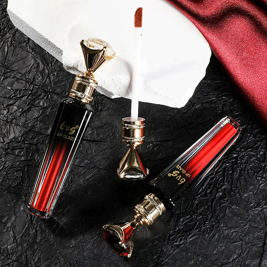 Matte Velvet Liquid Lipstick Lasting Easy Color Waterproof Moisturizing Not Easy To Stick Cup Lip Glaze - KIMLUD