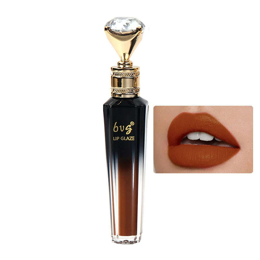 Matte Velvet Liquid Lipstick Lasting Easy Color Waterproof Moisturizing Not Easy To Stick Cup Lip Glaze - KIMLUD